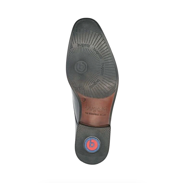 Pánske kožené topánky čierne, P505